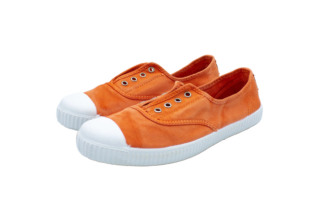 Sneakers slip-on in cotone mandarin