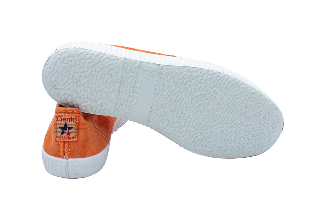 Sneakers slip-on in cotone mandarin