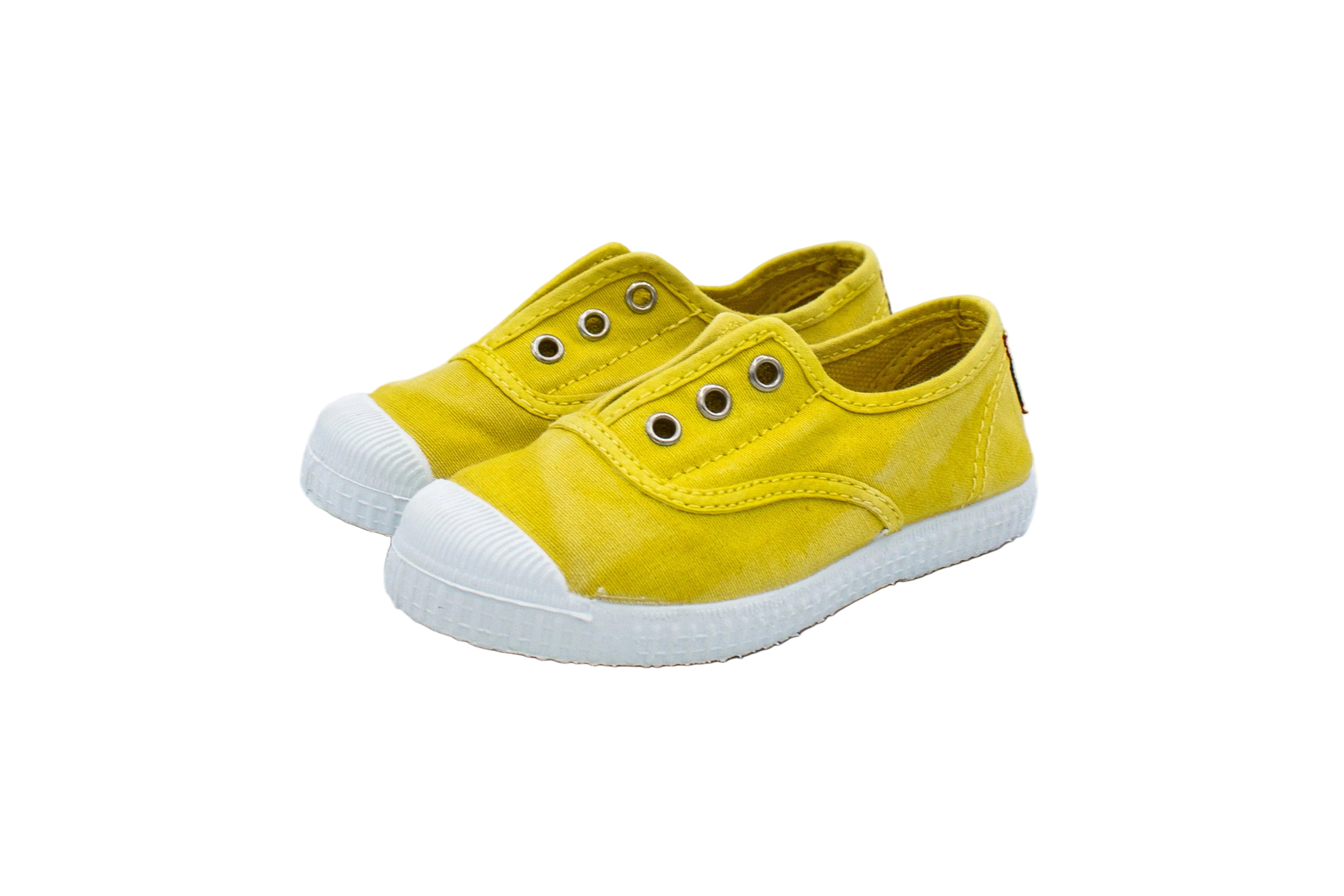 Cotton slip-on sneakers for kids in sunny