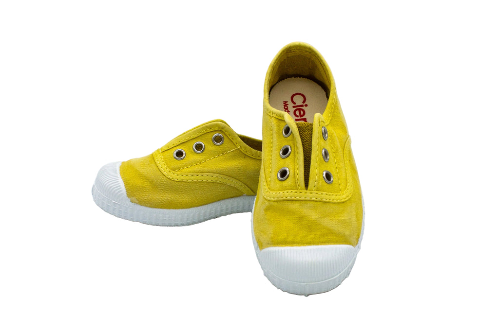 Cotton slip-on sneakers for kids in sunny