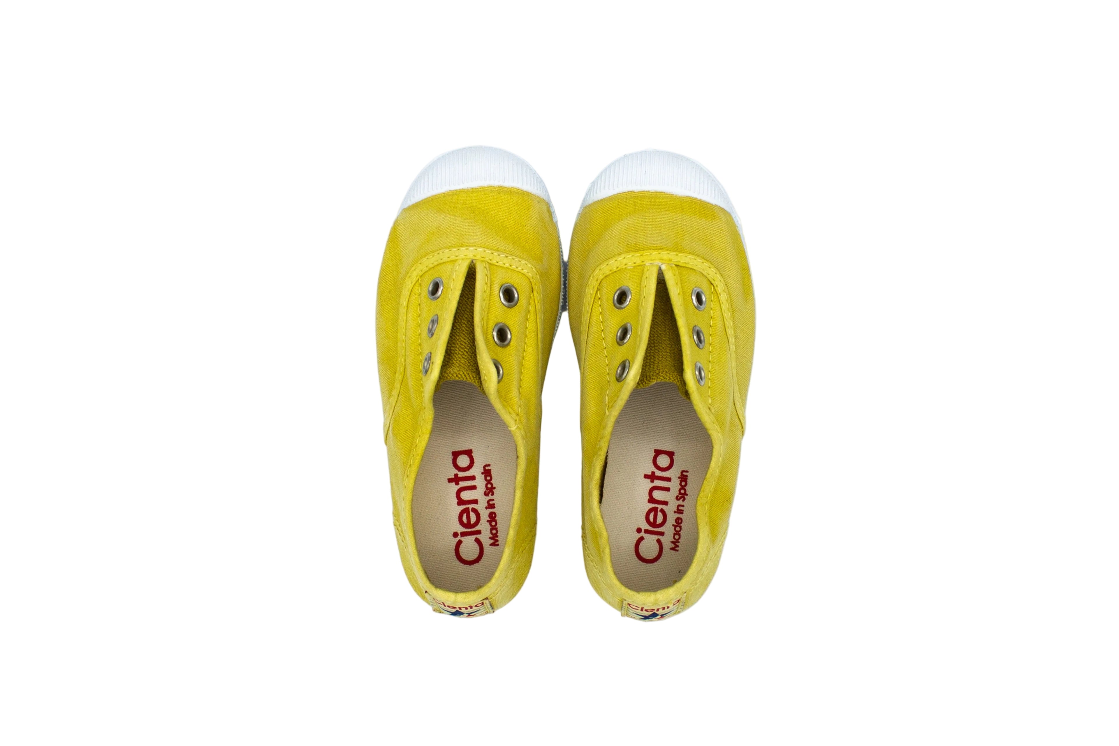 Cotton slip-on sneakers for kids in sunny