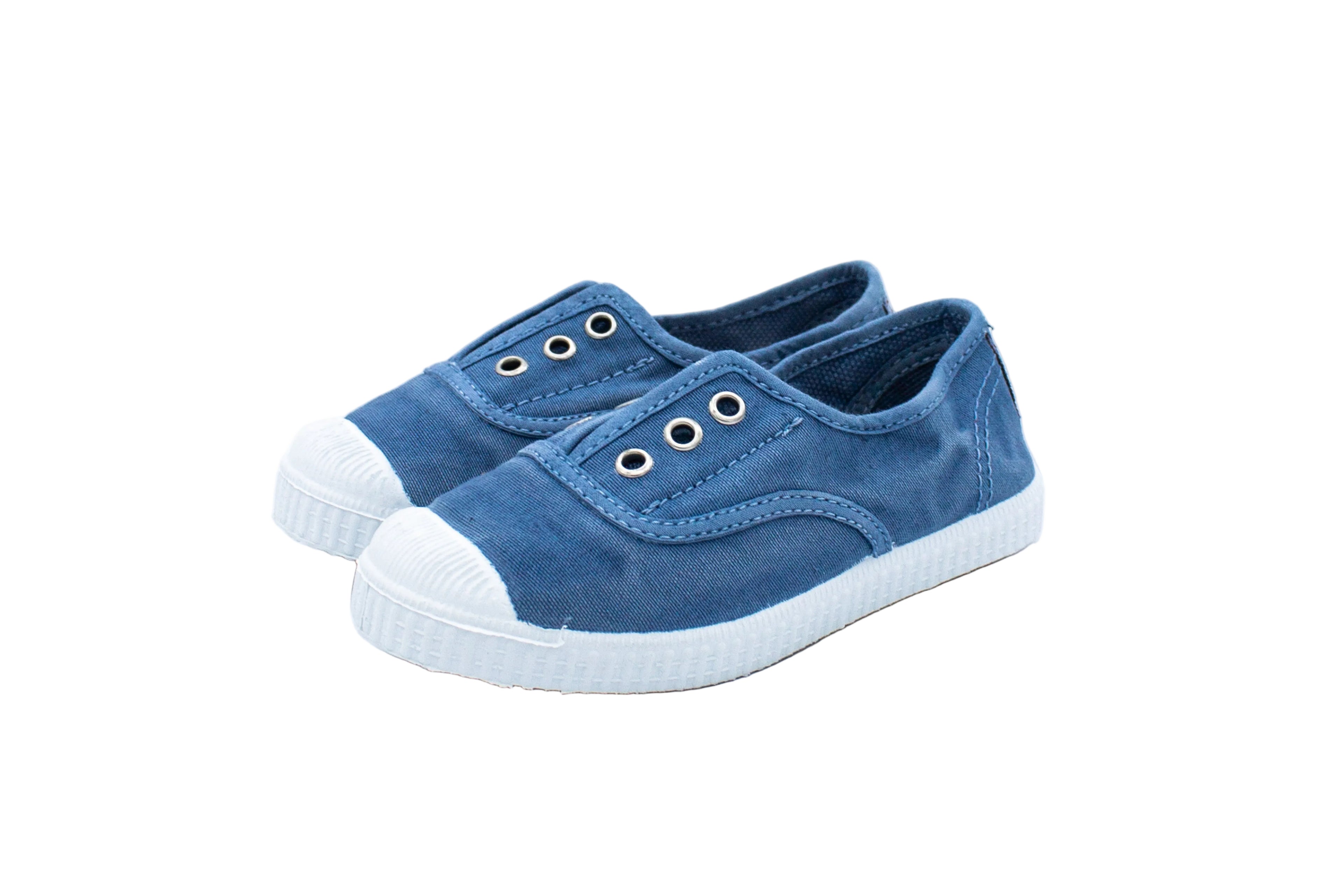 Sneakers slip-on in cotone da bambino tejano
