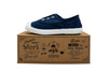 Sneakers slip-on in cotone da bambino azul lavad
