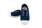 Sneakers slip-on in cotone da bambino azul lavad