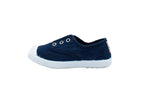 Sneakers slip-on in cotone da bambino azul lavad
