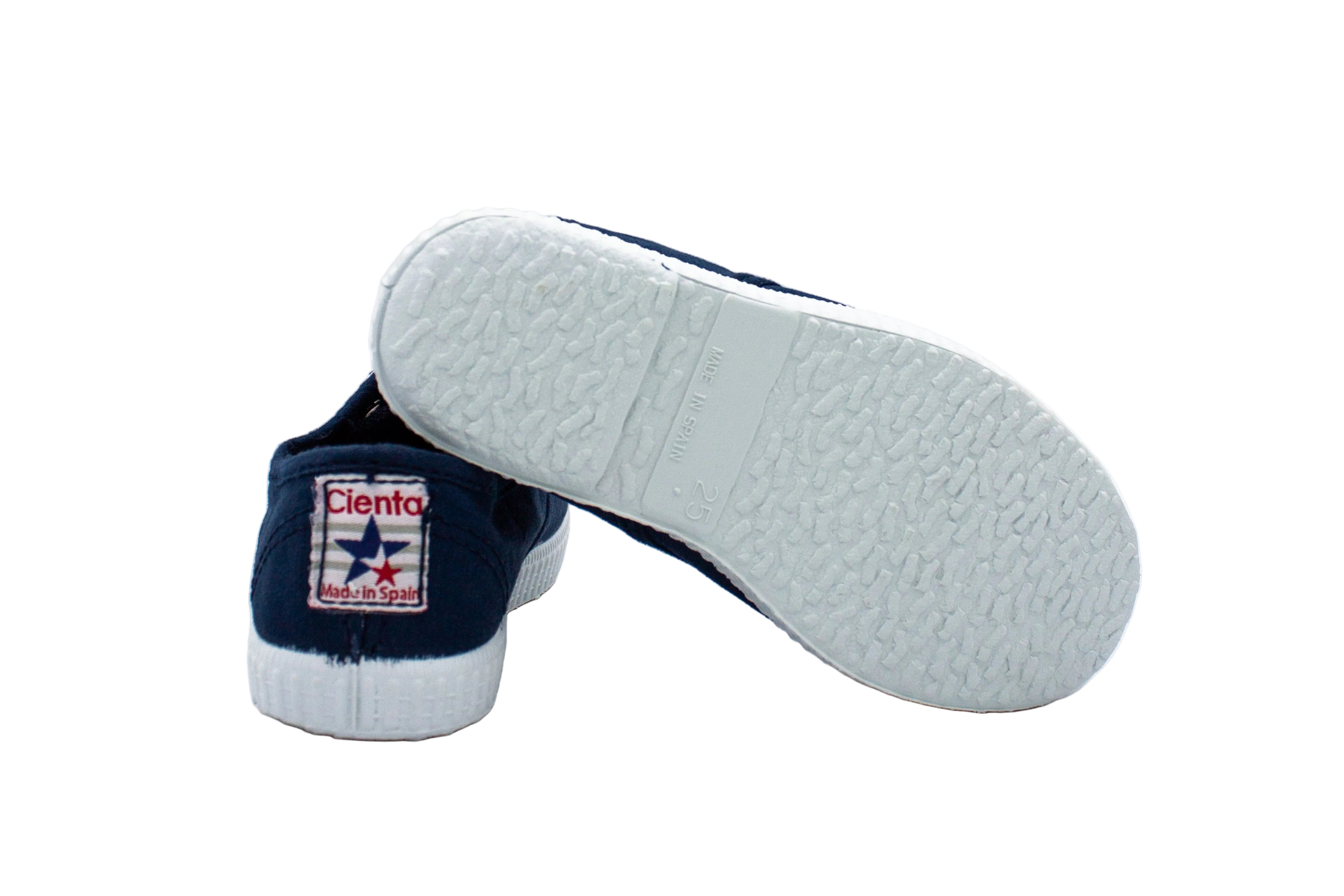 Sneakers slip-on in cotone da bambino azul lavad