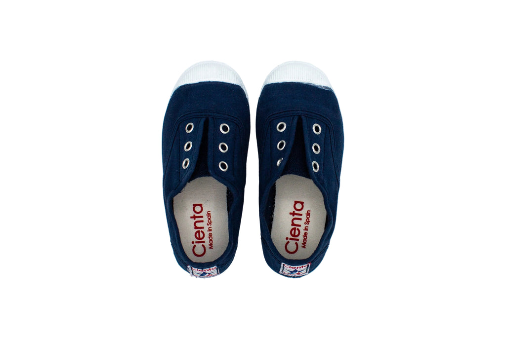 Sneakers slip-on in cotone da bambino azul lavad
