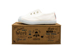 Sneakers slip-on in cotone da bambino bianco