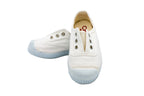 Sneakers slip-on in cotone da bambino bianco