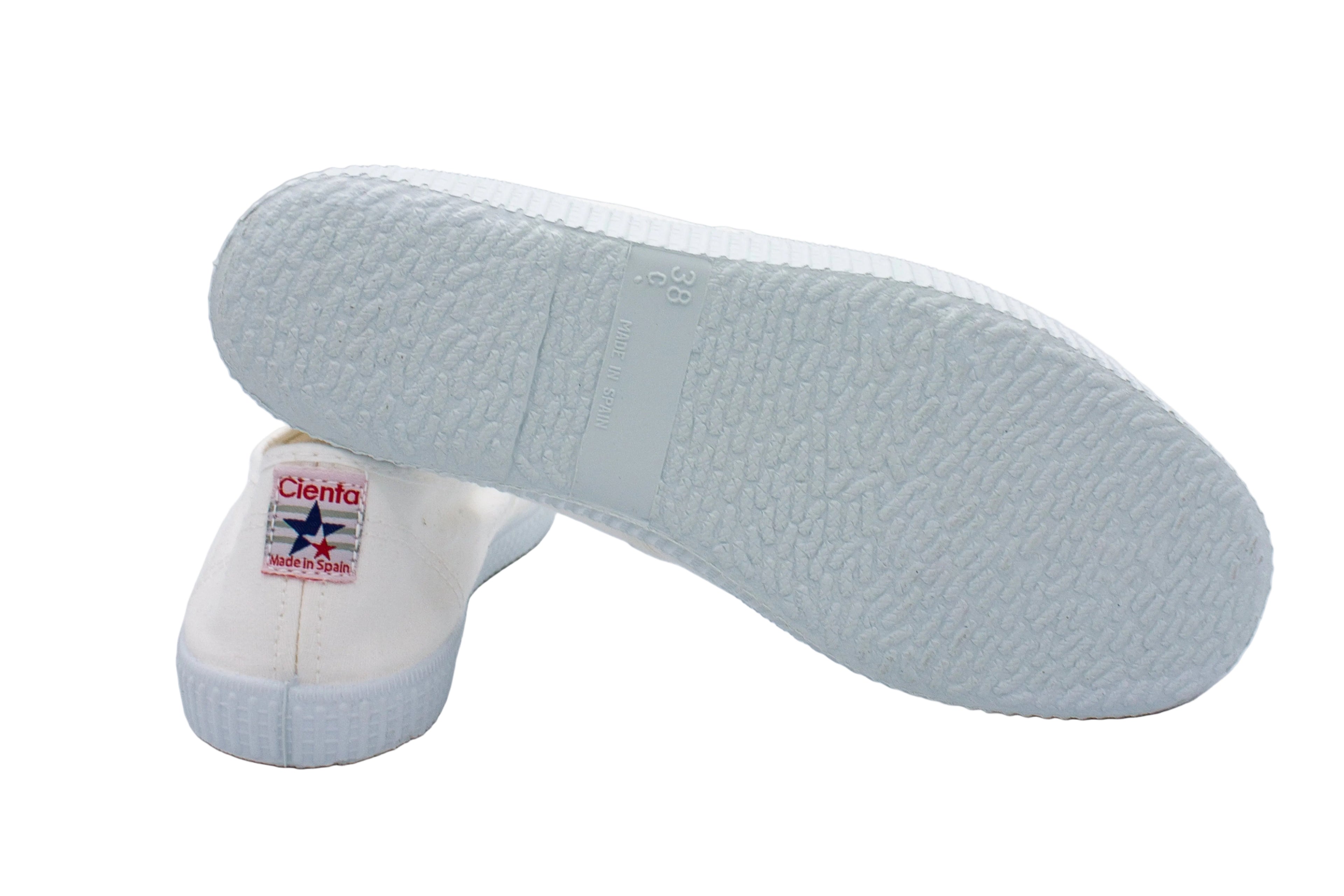 Sneakers slip-on in cotone bianco