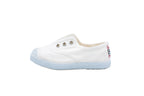 Sneakers slip-on in cotone da bambino bianco