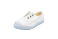 Sneakers slip-on in cotone da bambino bianco
