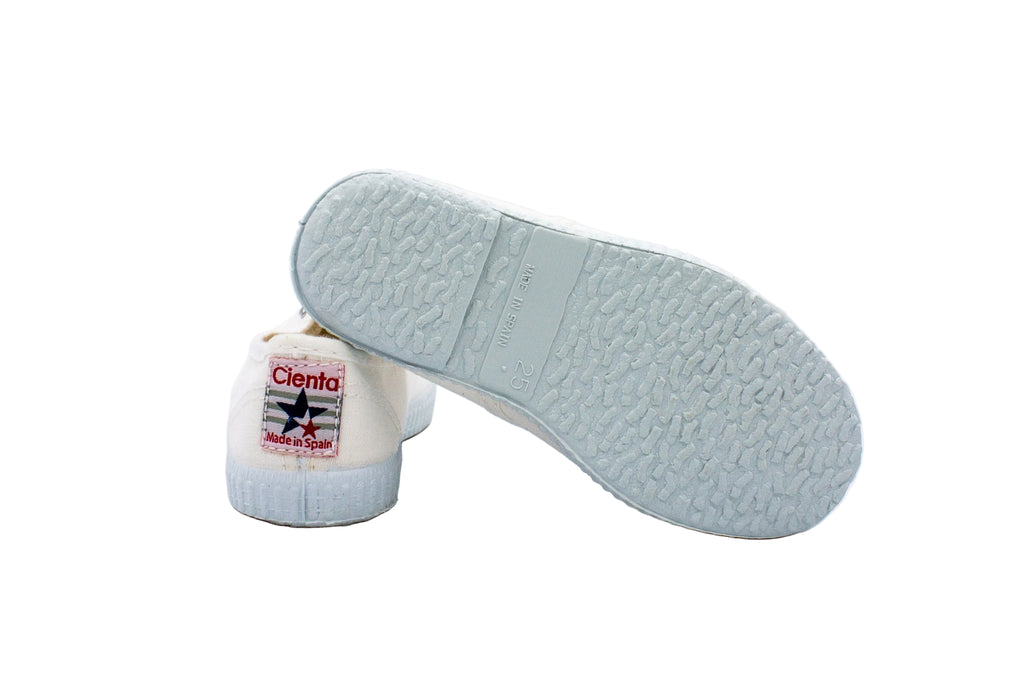 Sneakers slip-on in cotone da bambino bianco
