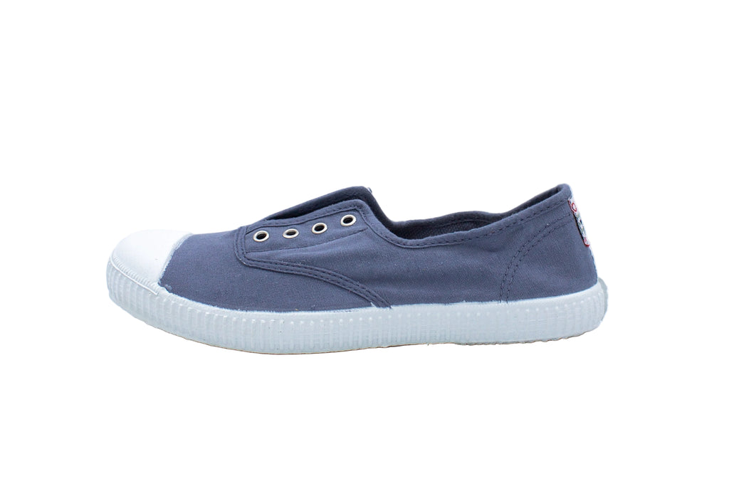 Sneakers slip-on in cotone ciel delav