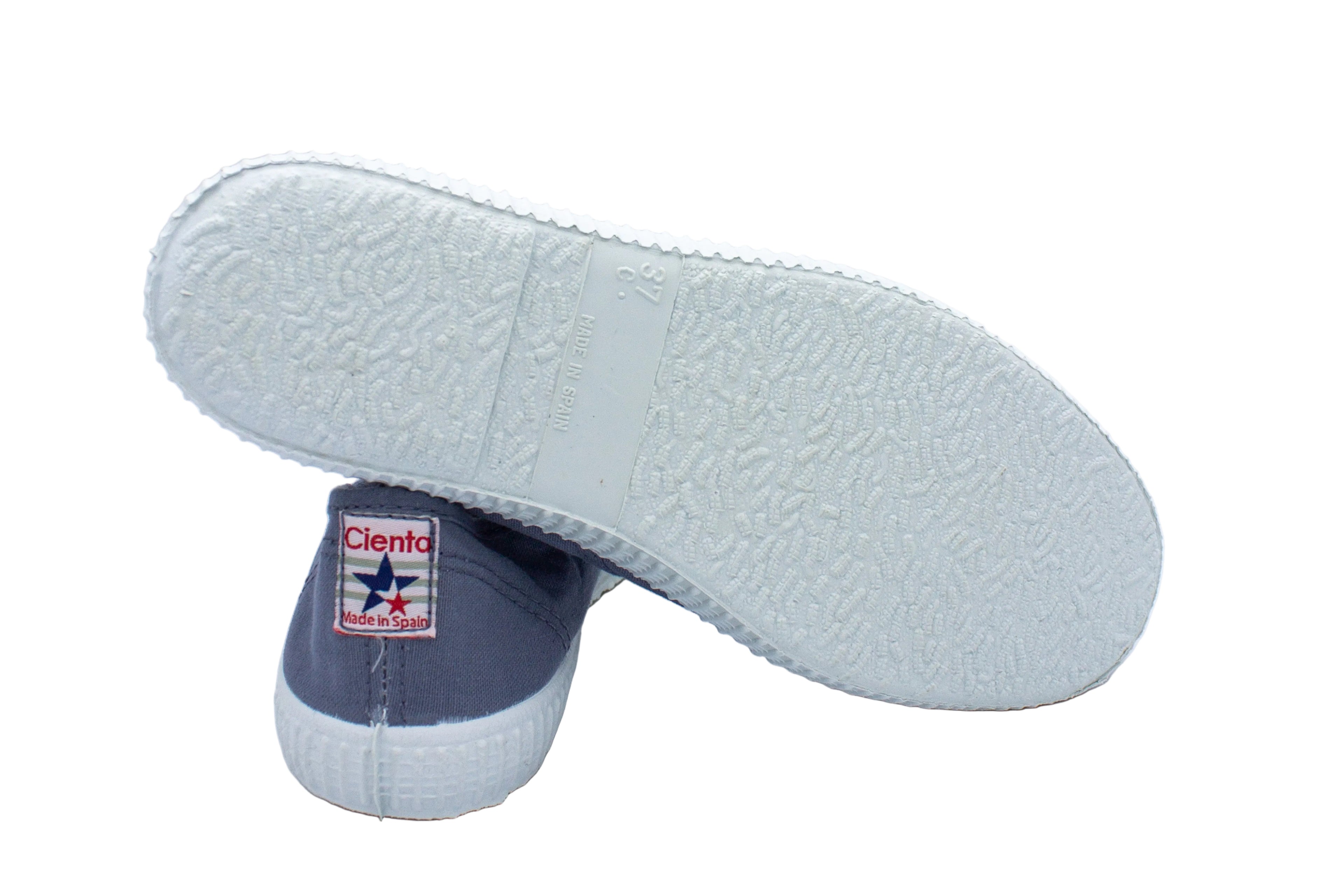 Sneakers slip-on in cotone ciel delav