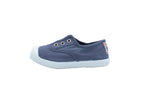 Cotton slip-on sneakers for kids in sky blue