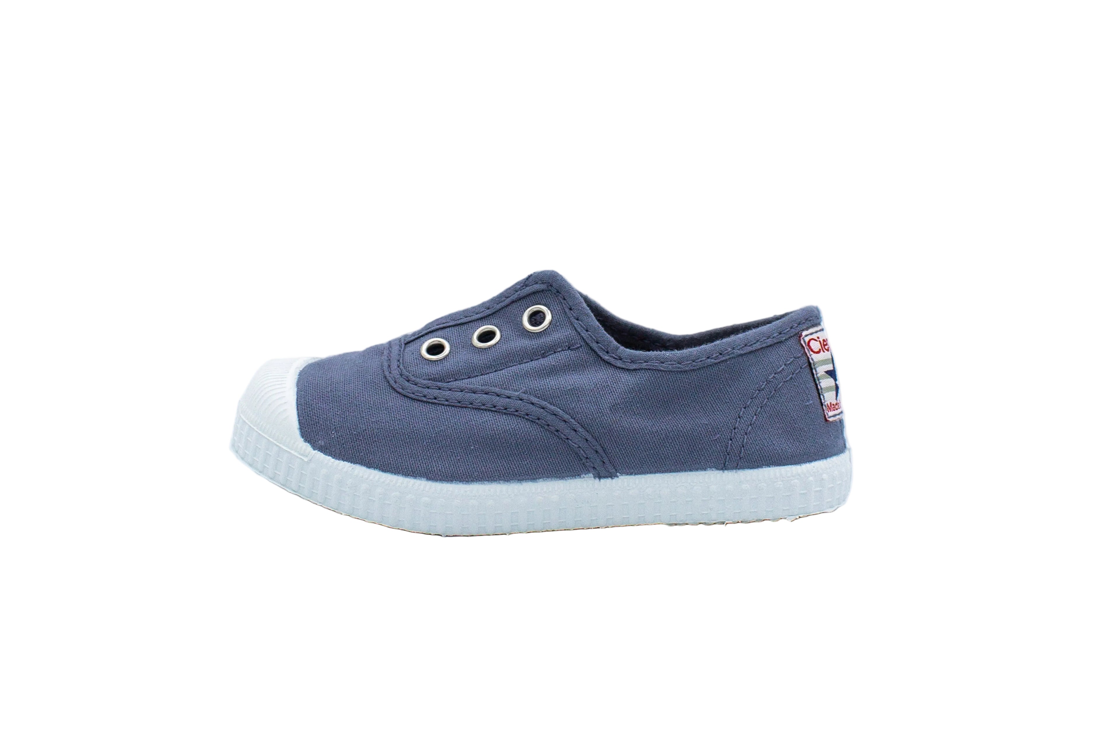 Cotton slip-on sneakers for kids in sky blue