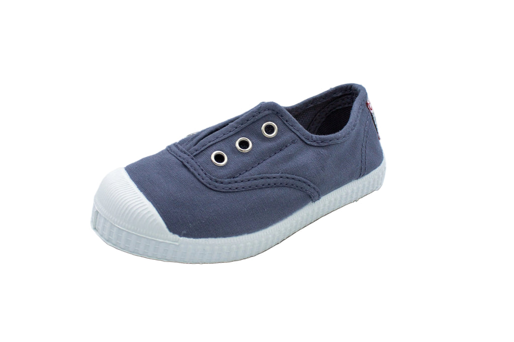 Cotton slip-on sneakers for kids in sky blue