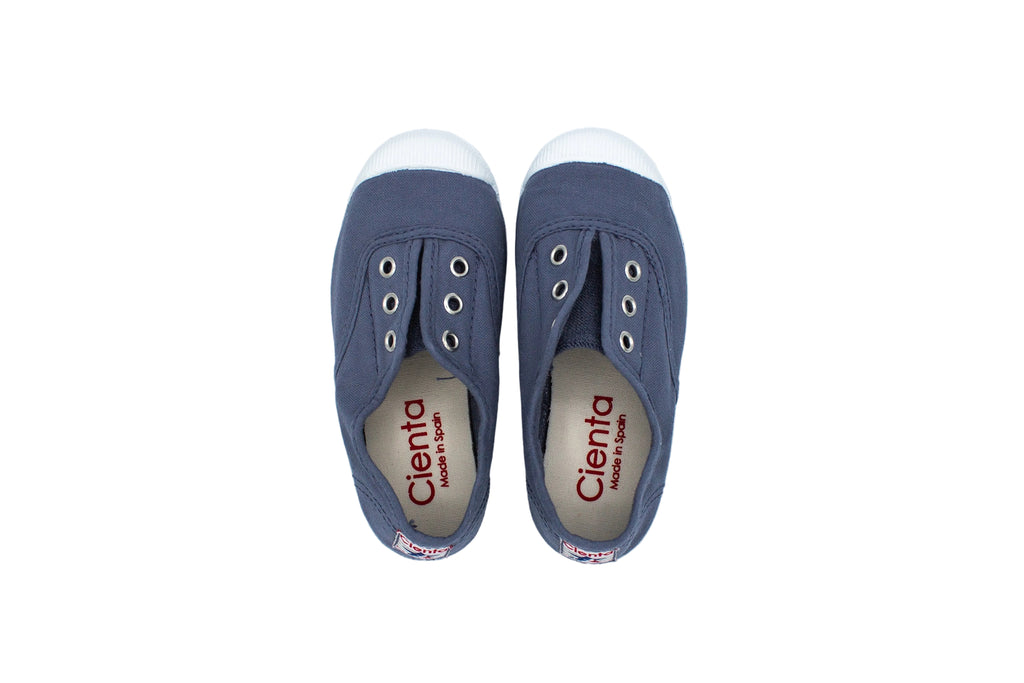 Cotton slip-on sneakers for kids in sky blue