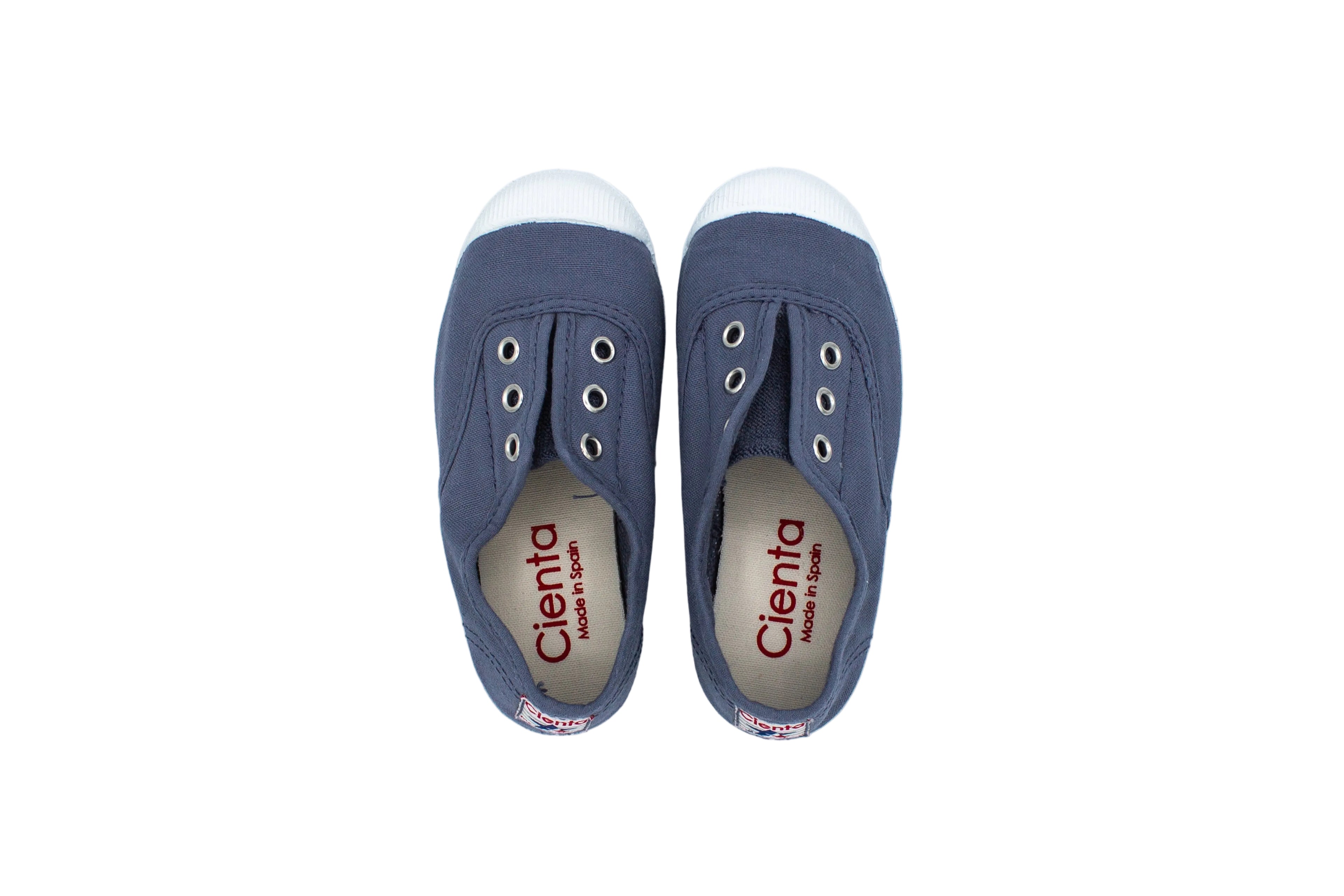 Cotton slip-on sneakers for kids in sky blue