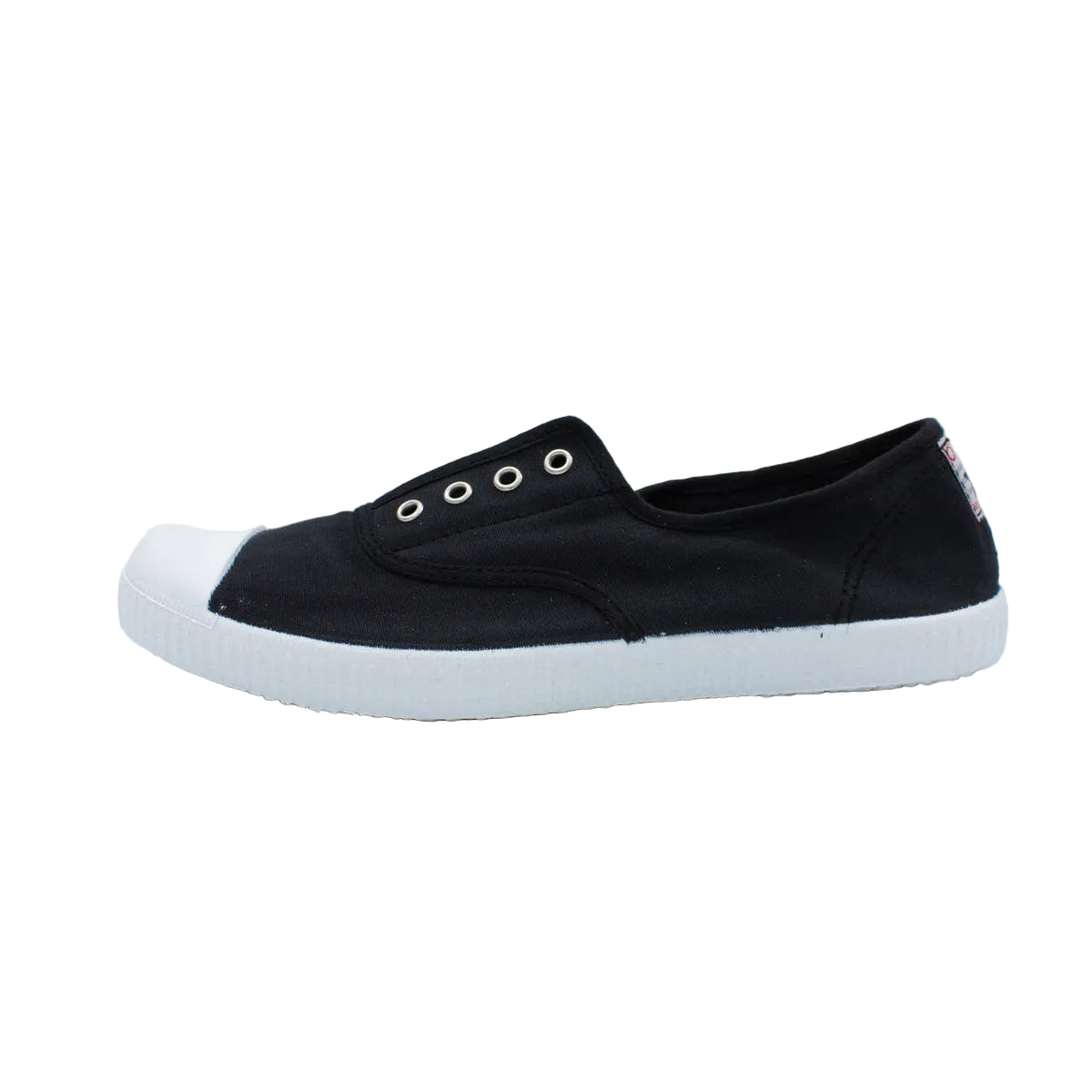 Sneakers slip-on in cotone nero
