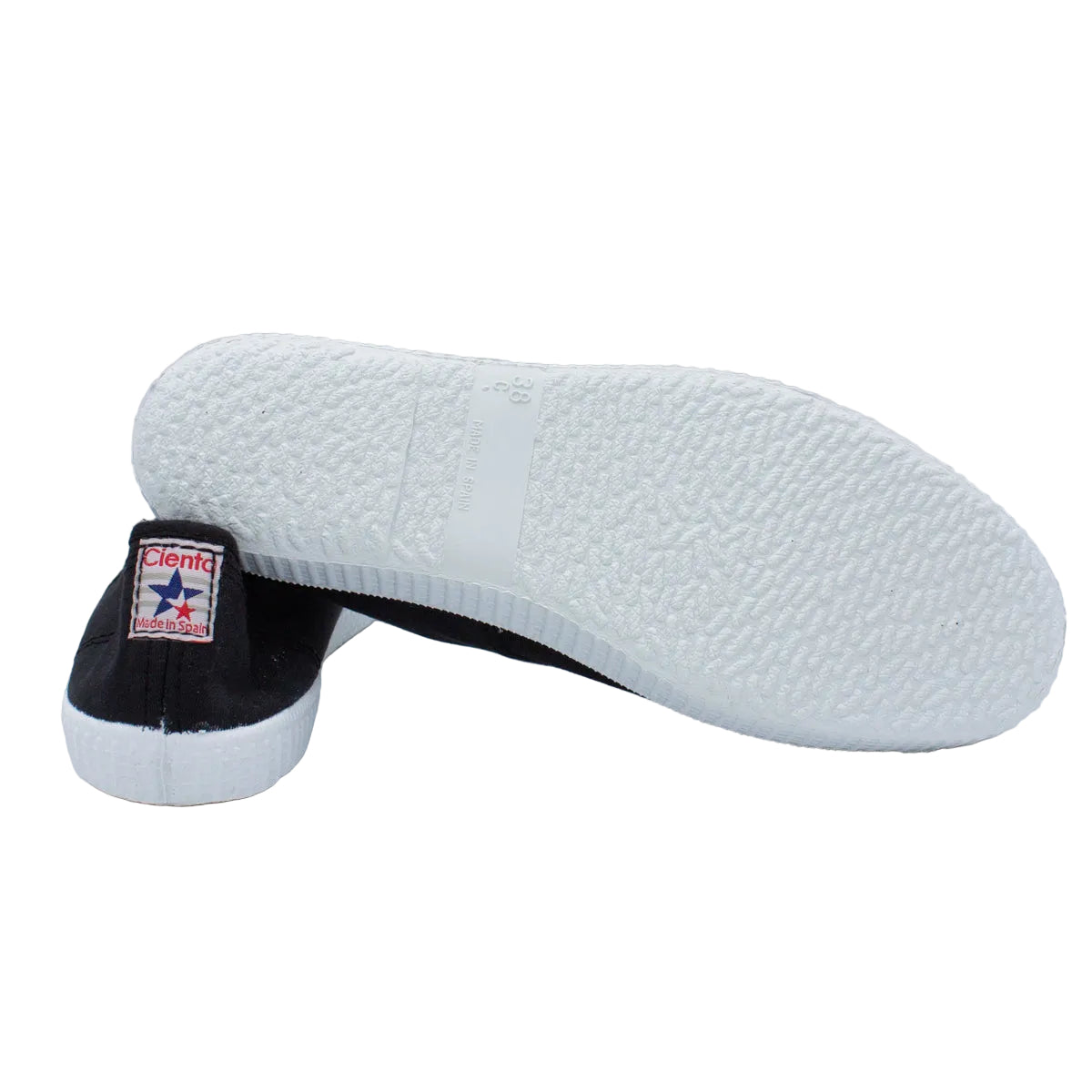 Sneakers slip-on in cotone nero