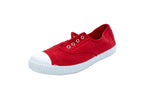 Sneakers slip-on in cotone rosso