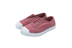 Sneakers slip-on in cotone da bambino rosa