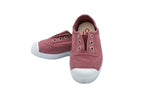 Sneakers slip-on in cotone da bambino rosa