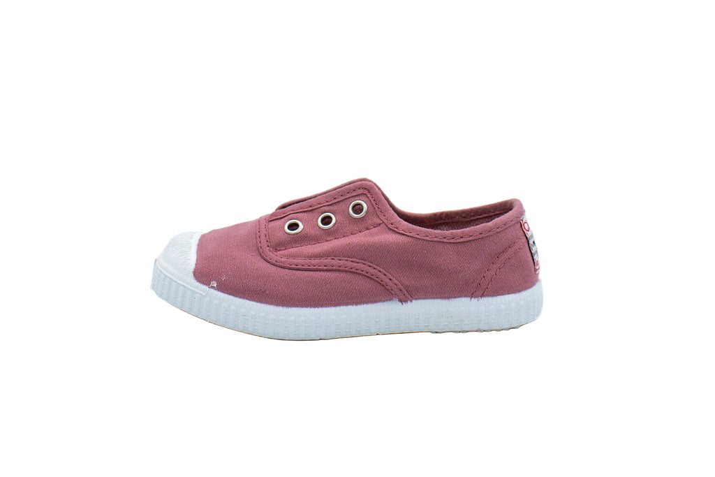 Sneakers slip-on in cotone da bambino rosa