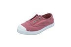 Sneakers slip-on in cotone da bambino rosa