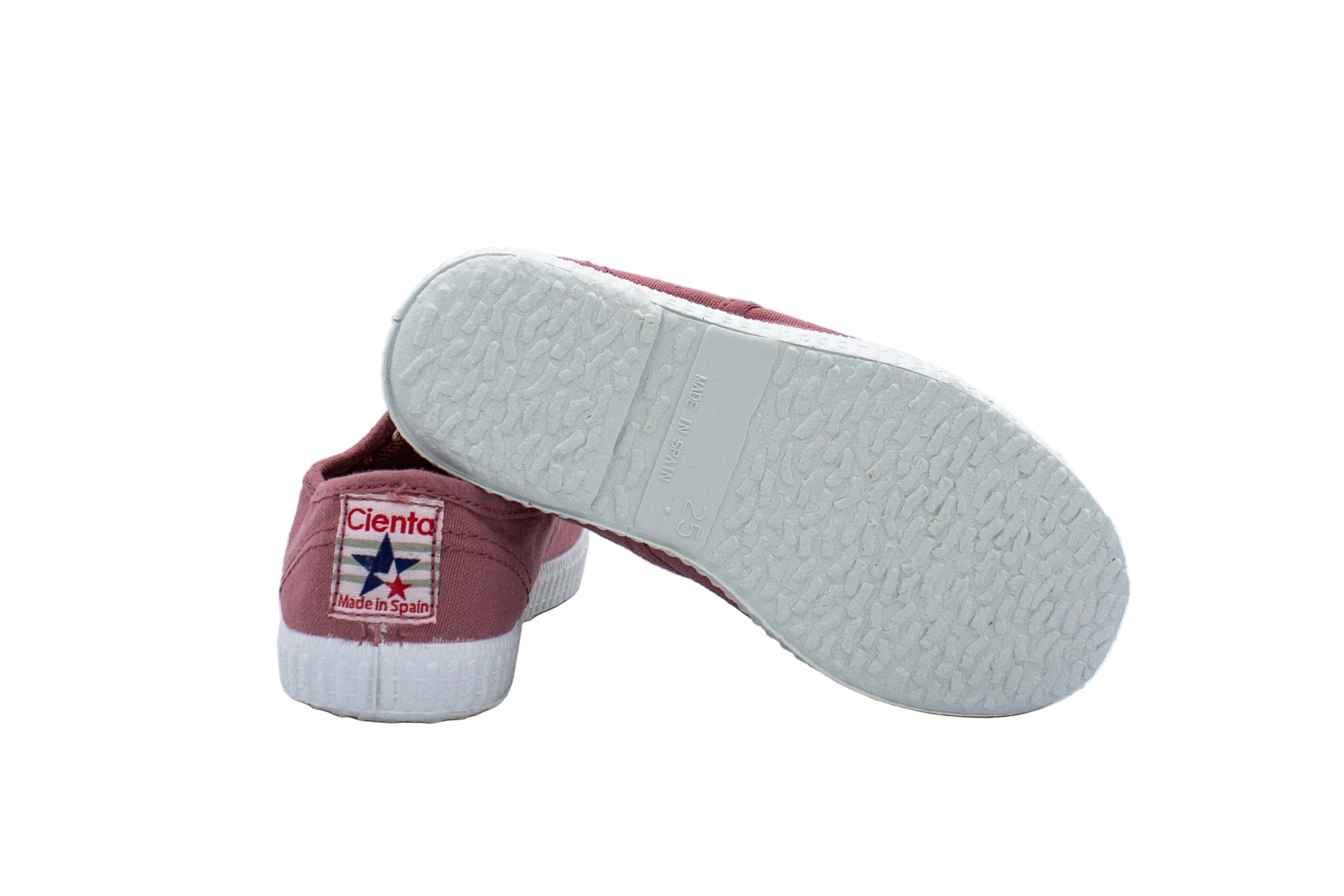Sneakers slip-on in cotone da bambino rosa