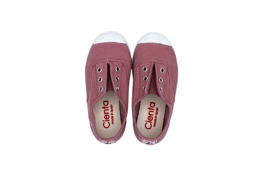 Sneakers slip-on in cotone da bambino rosa
