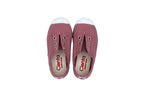 Sneakers slip-on in cotone da bambino rosa