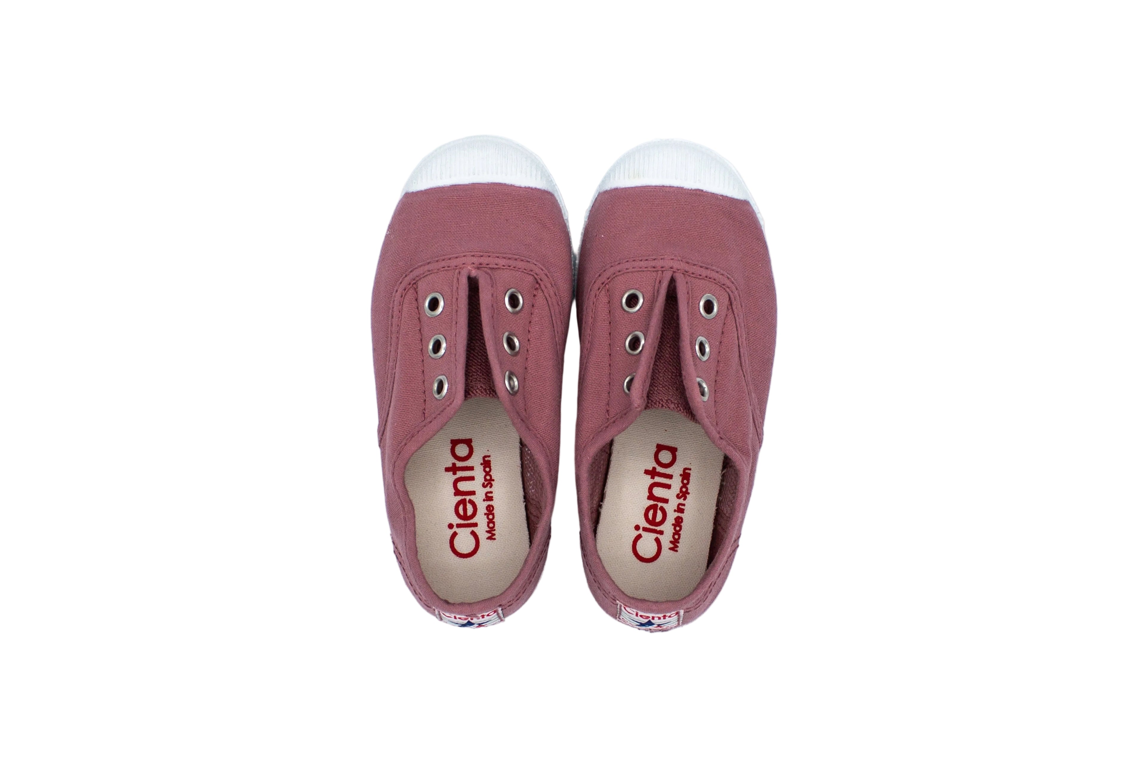 Sneakers slip-on in cotone da bambino rosa