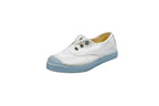 Sneakers slip-on in cotone da bambino bianco pizzo