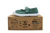 Ballerine in cotone con velcro da bambina albahaca