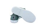 Ballerine in cotone con velcro da bambina albahaca