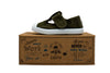 Scarpine in cotone con velcro da bambino khaki