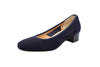 Mesh fabric pump with 3 cm heel in blue