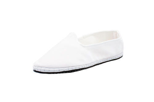 Friulane in velluto bianco