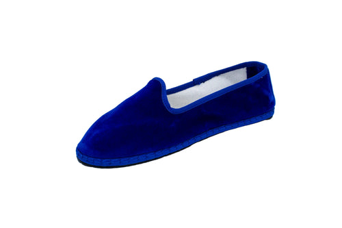 Friulane in velluto blu elettrico