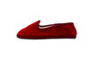 Friulane in velluto rosso cardinale