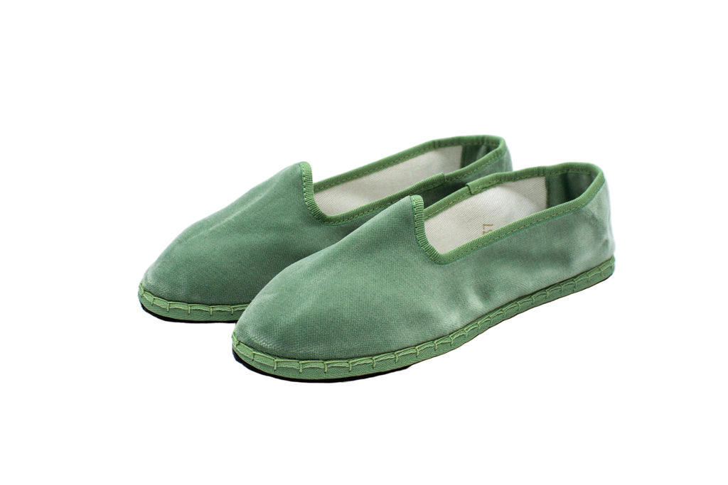 Sage green velvet Friulane