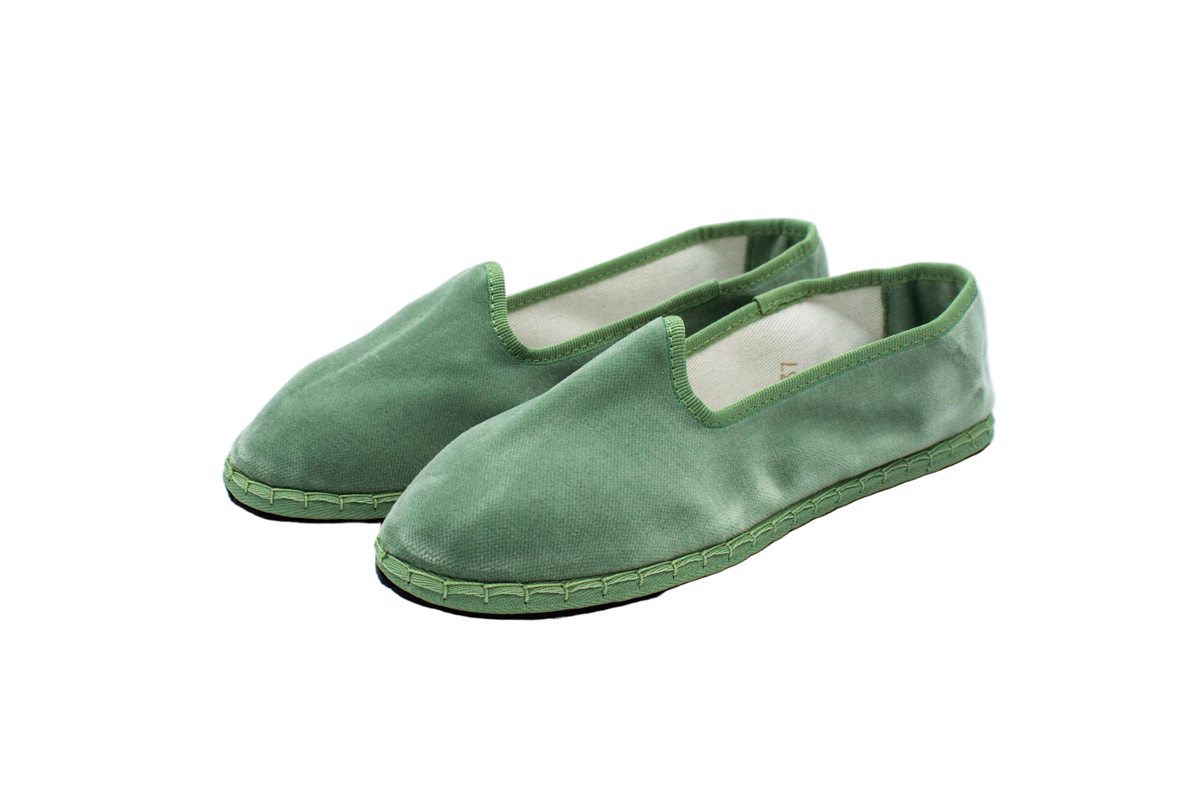Sage green velvet Friulane