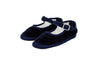 Friulane con cinturino in velluto blu bambini