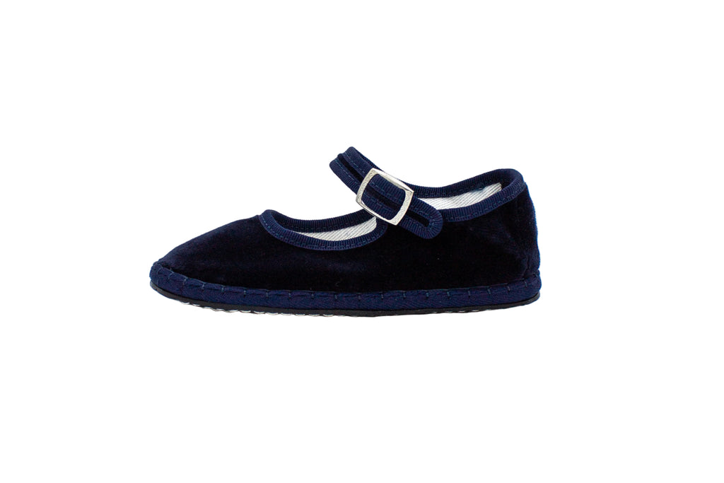 Friulane con cinturino in velluto blu bambini