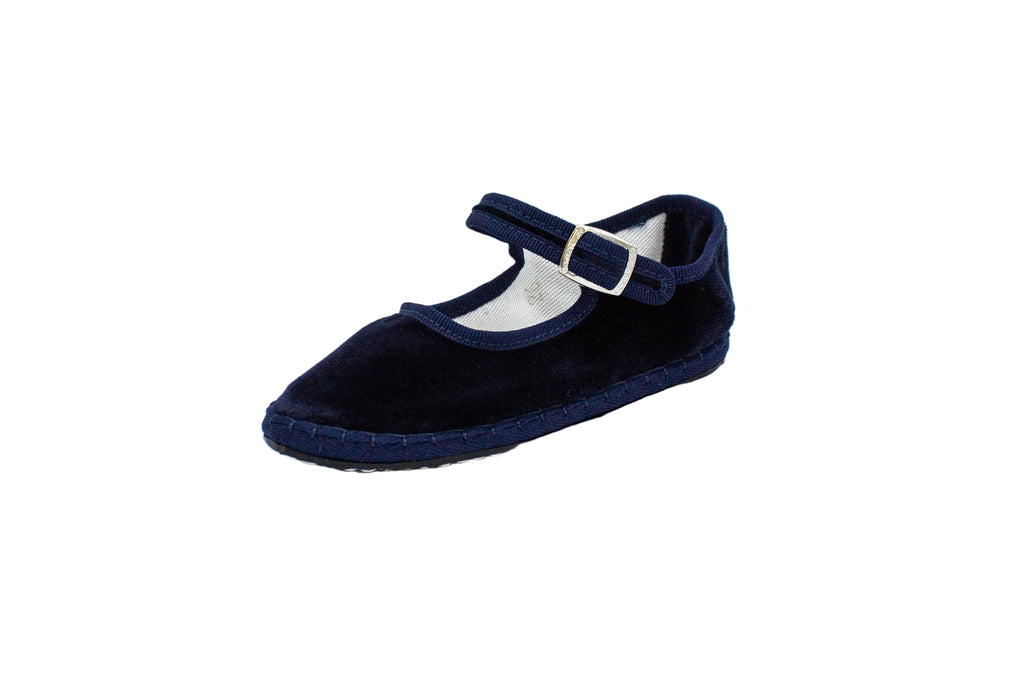 Friulane con cinturino in velluto blu bambini