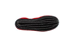 Children's red velvet Friulane with strap