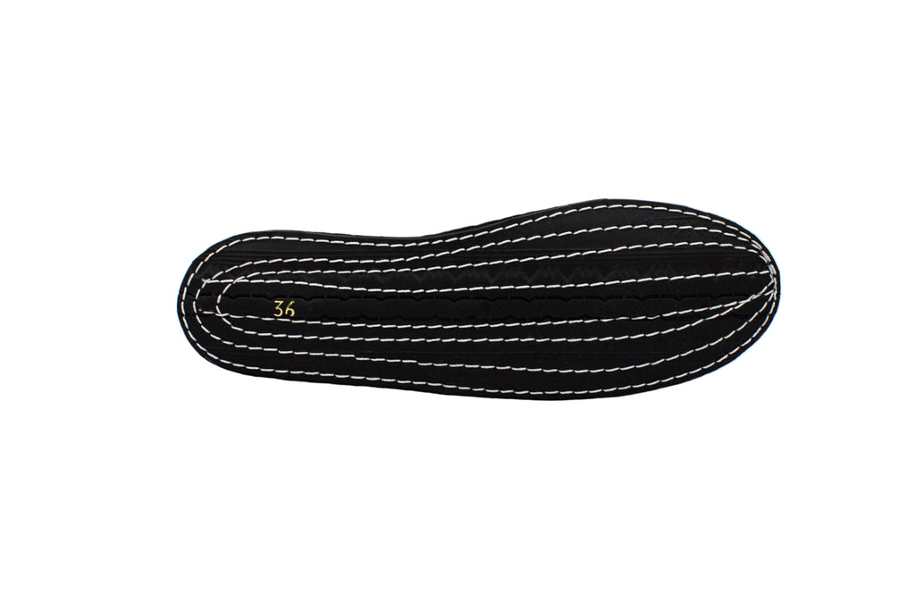 Black velvet Friulane with strap